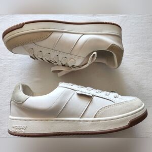 Sam Edelman Cream and Tan Sneakers